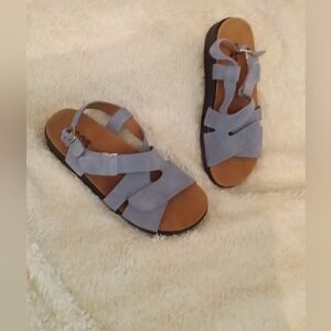 SAS Huggy Cross Strap Sandals Ladies Size 9.5